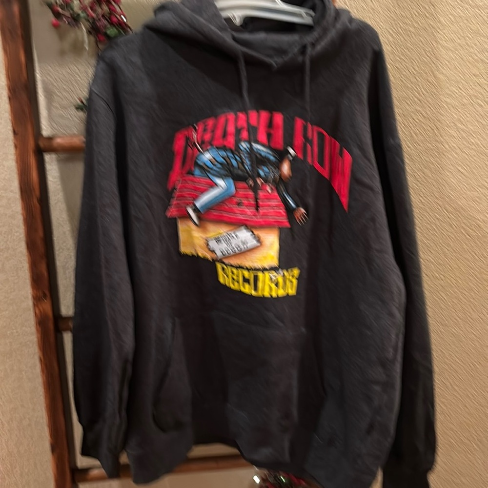NWT Original SP & Death Row Records 1993 DoggyStyle Hoodie Snoop Dogg, 2XL